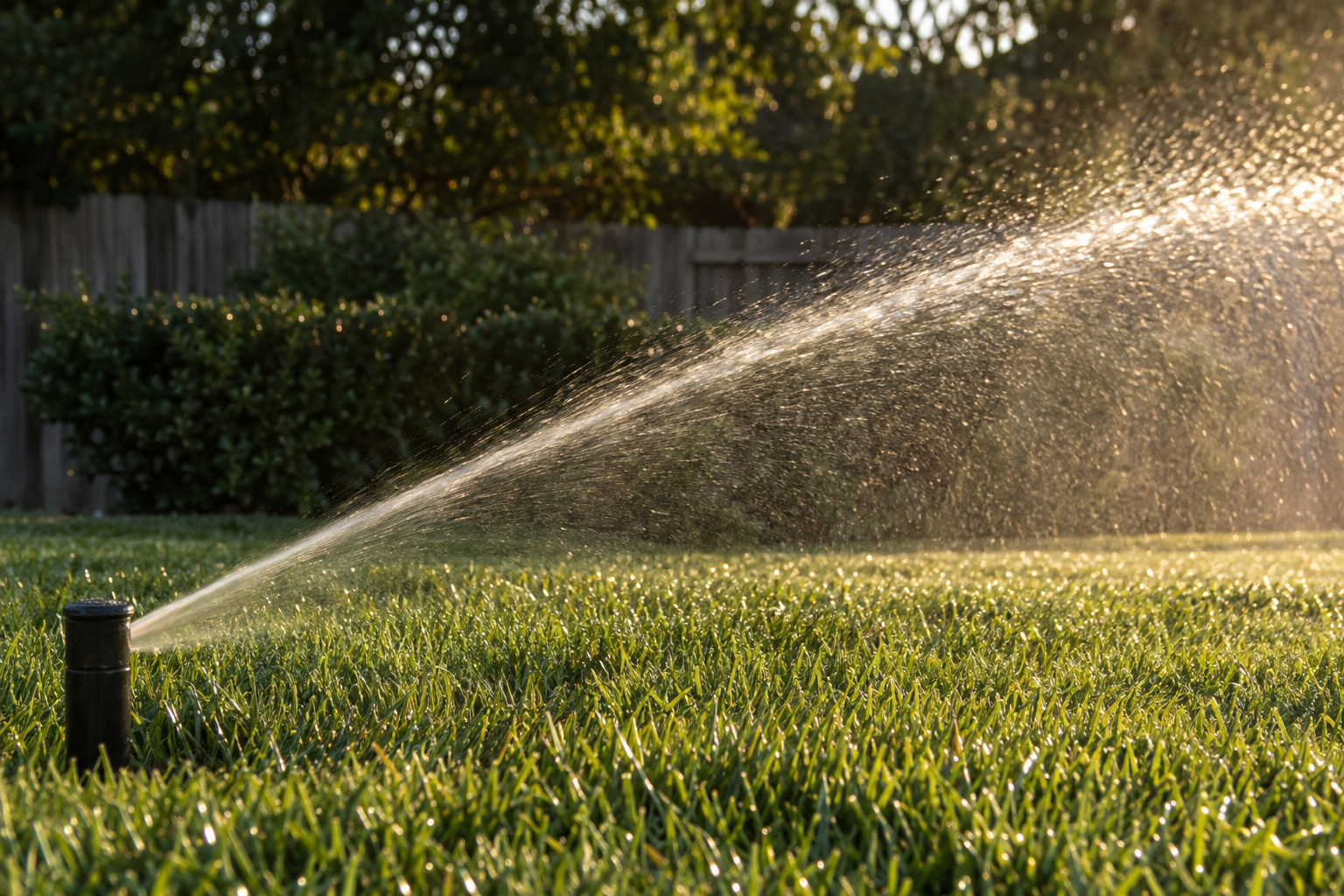 rotor and spray head replacement in a lawn
